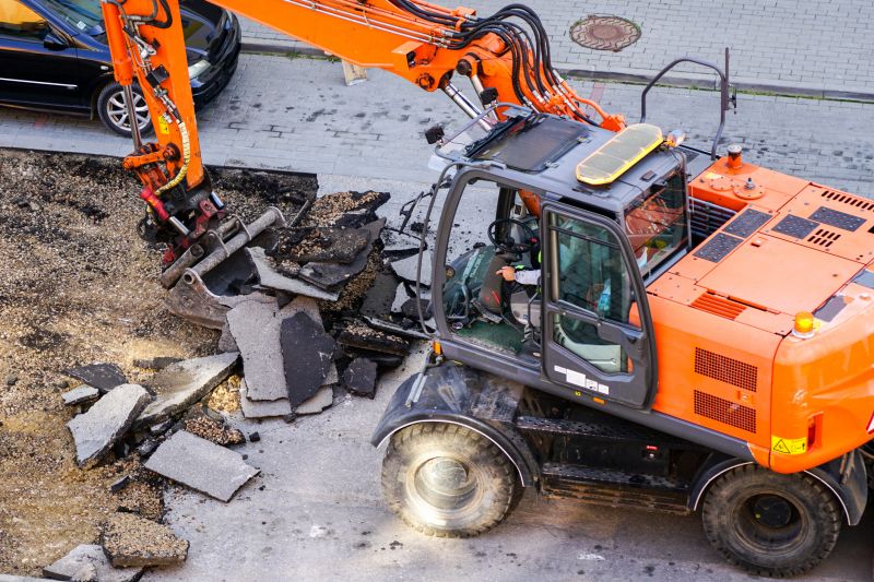 Excavation Equipment at Work